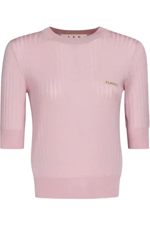 Marni Logo-embroidered ribbed jumper