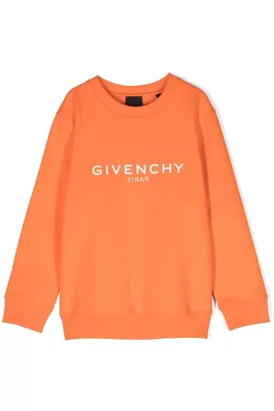 Givenchy Boys Printed Hoodies - 4G reversed logo print sweatshirt
