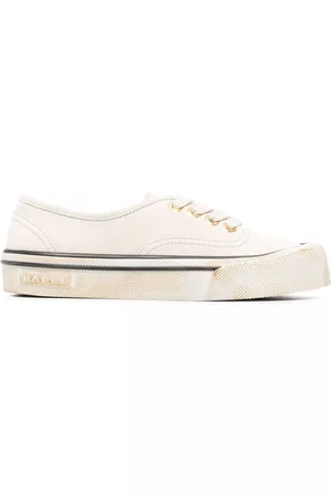 Bally Women Flat & Low Sneakers - Faded suede low-top sneakers