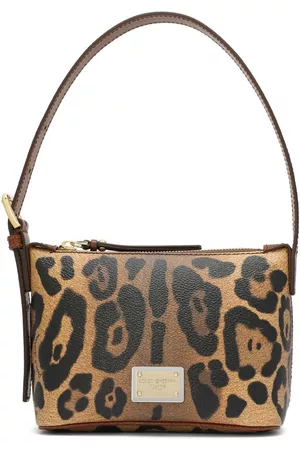 Dolce & Gabbana Women Shoulder Bags - Logo-plaque leopard-print shoulder bag