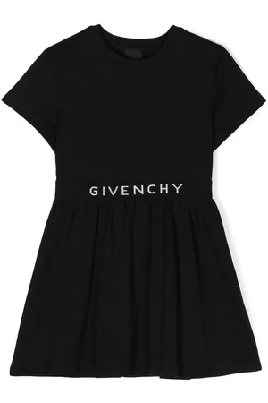 Givenchy Girls Printed Dresses - Logo-print round-neck dress