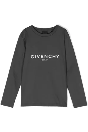 Givenchy Boys Long Sleeve - Logo-print organic-cotton T-shirt