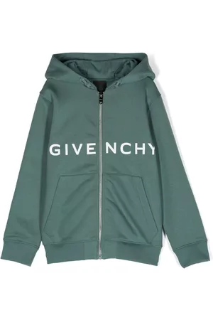 Givenchy Boys Zip Up Hoodies - 4G-motif zip-fastening hoodie