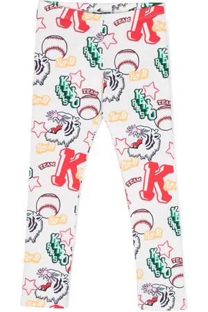 Kenzo Graphic-print elasticated-waistband leggings