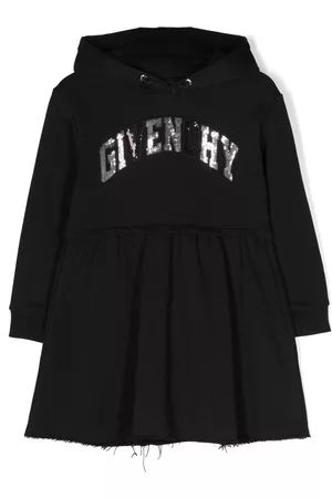 Givenchy Girls Printed Dresses - Logo-print hooded dress