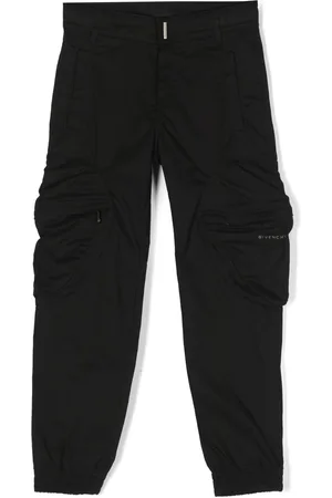 Givenchy Logo-plaque gabardine trousers