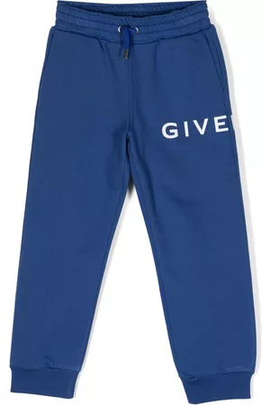 Givenchy Boys Printed Trousers - Logo-print fleece track pants