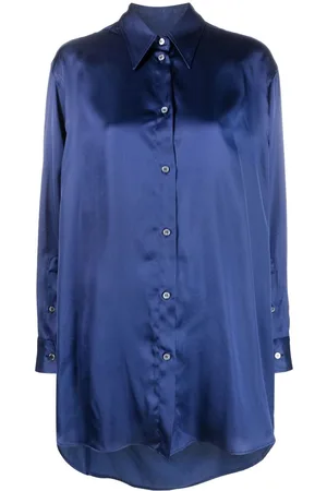 Maison Margiela Oversized cut-out satin shirt