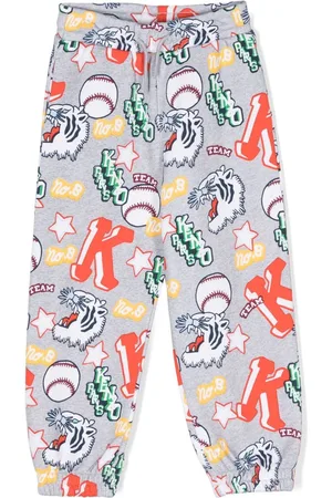 Kenzo Graphic-print cotton track pants