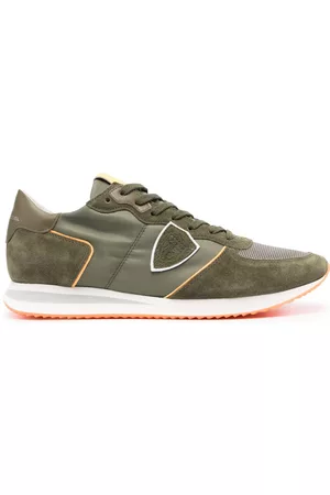 Philippe model Men Flat & Low Sneakers - Trpx leather low-top sneakers