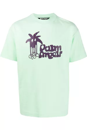 Palm Angels Men Short Sleeve - Douby cotton T-shirt