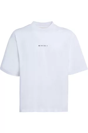 Marni Men Short Sleeve - Logo-print cotton T-shirt