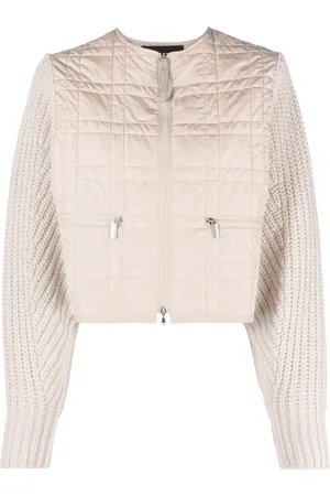 Fabiana Filippi Contrast-sleeve bomber jacket