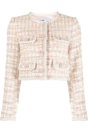 Self-Portrait Cropped boucl?? jacket