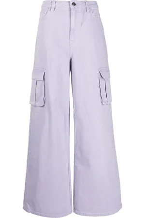 Self-Portrait Wide-leg cargo jeans