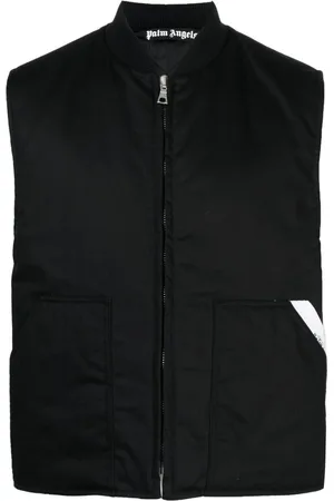 Palm Angels Sartorial-tape zip-up gilet