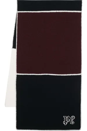 Palm Angels Panelled monogram scarf