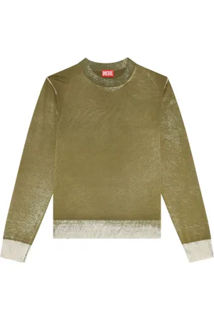 Diesel K-Larence-B reverse-print cotton jumper