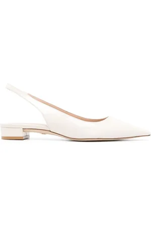 Stuart Weitzman Slingback leather ballerina shoes