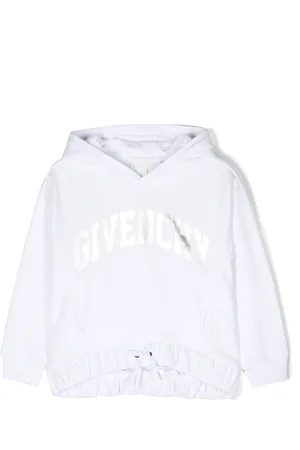 Givenchy Flocked-logo cotton hoodie