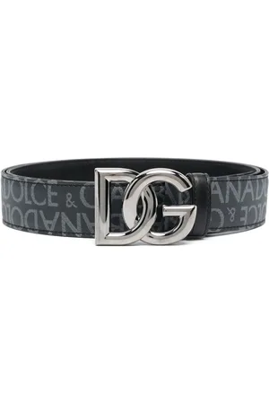 Dolce & Gabbana Logo-buckle leather belt