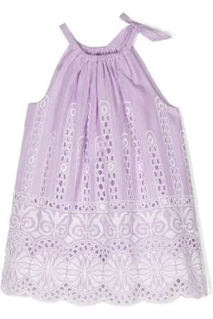 ZIMMERMANN Embroidered-design cotton dress