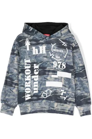 Diesel Graphic-print cotton hoodie