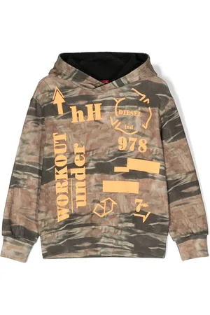 Diesel Graphic-print cotton hoodie