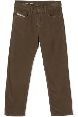 Diesel Logo-patch corduroy trousers