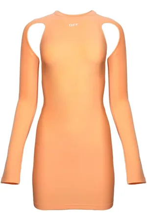 OFF-WHITE Sleek cut-out minidress
