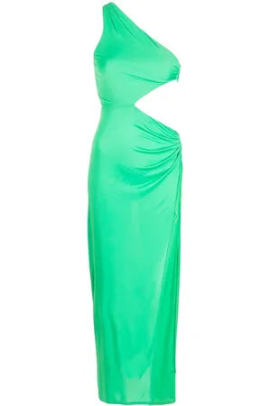 FLEUR DU MAL Side-knot asymmetric dress