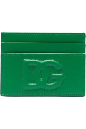 Dolce & Gabbana Logo-embossed leather cardholder