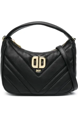 DKNY Delphine logo-plaque quilted tote bag