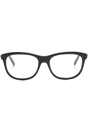 Gucci Logo-plaque rectangle-frame glasses