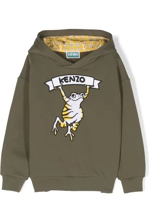 Kenzo Logo-print cotton blend hoodie