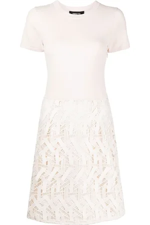 Paule Ka Guipere lace-detail mini dress
