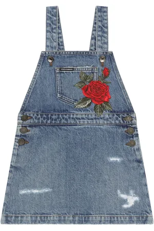 Tommy Hilfiger Junior embroidered-monogram wide-leg Jeans - Farfetch