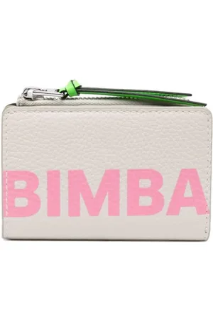 Bimba Y Lola Logo-lettering Leather Wallet In White