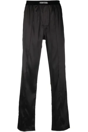 COOL T.M - 80's Silk Track Pants in Black