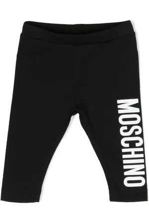 Moschino Logo-print stretch-cotton leggings