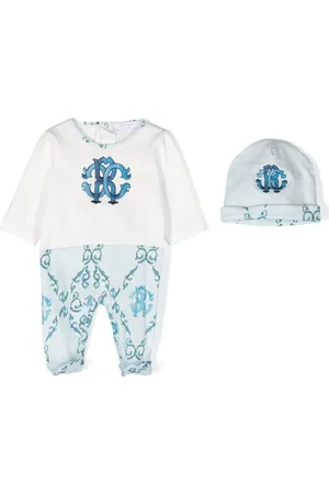Roberto Cavalli Logo-print babygrow set