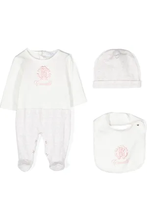 Roberto Cavalli Embroidered-logo babygrow set