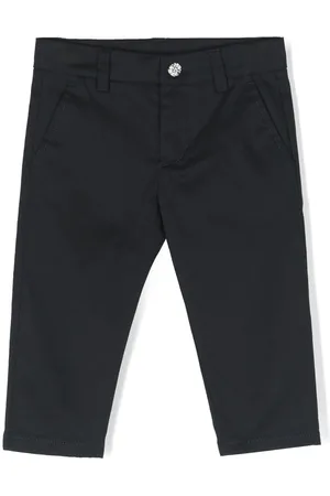Roberto Cavalli Monogram-patch cotton trousers