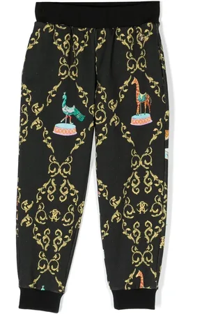 Roberto Cavalli Art deco-print track trousers