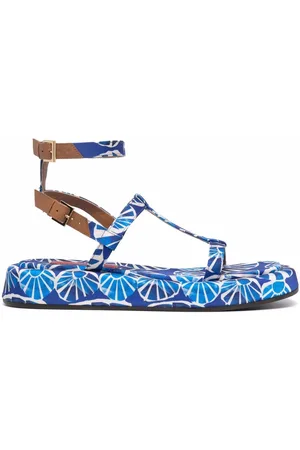 La DoubleJ Jazzy seashell-print sandals