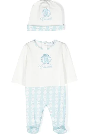 Roberto Cavalli Embroidered logo babygrow set