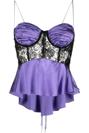 Natasha Zinko Draped-detail silk tank top