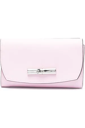 Longchamp Roseau Wallet Pink - Leather