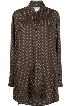 Maison Margiela Tie-print silk shirt