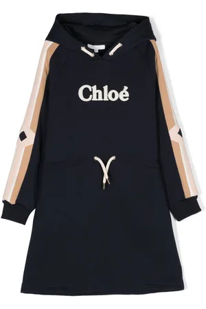 Chloé Appliqué-logo cotton dress